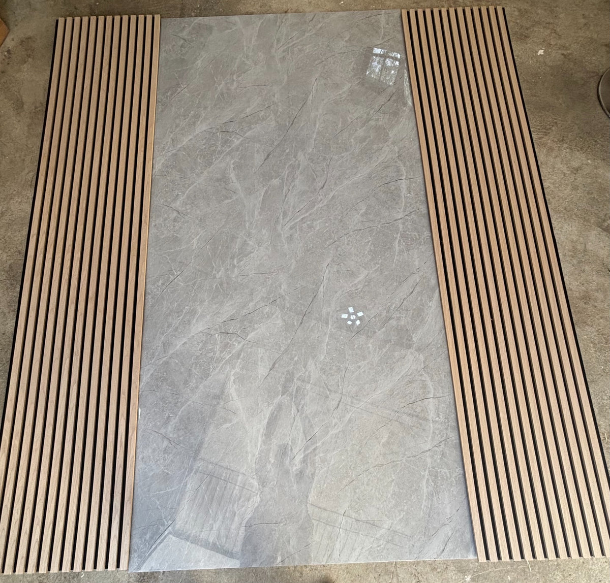 PVC Paneel Marmor Silver Stone